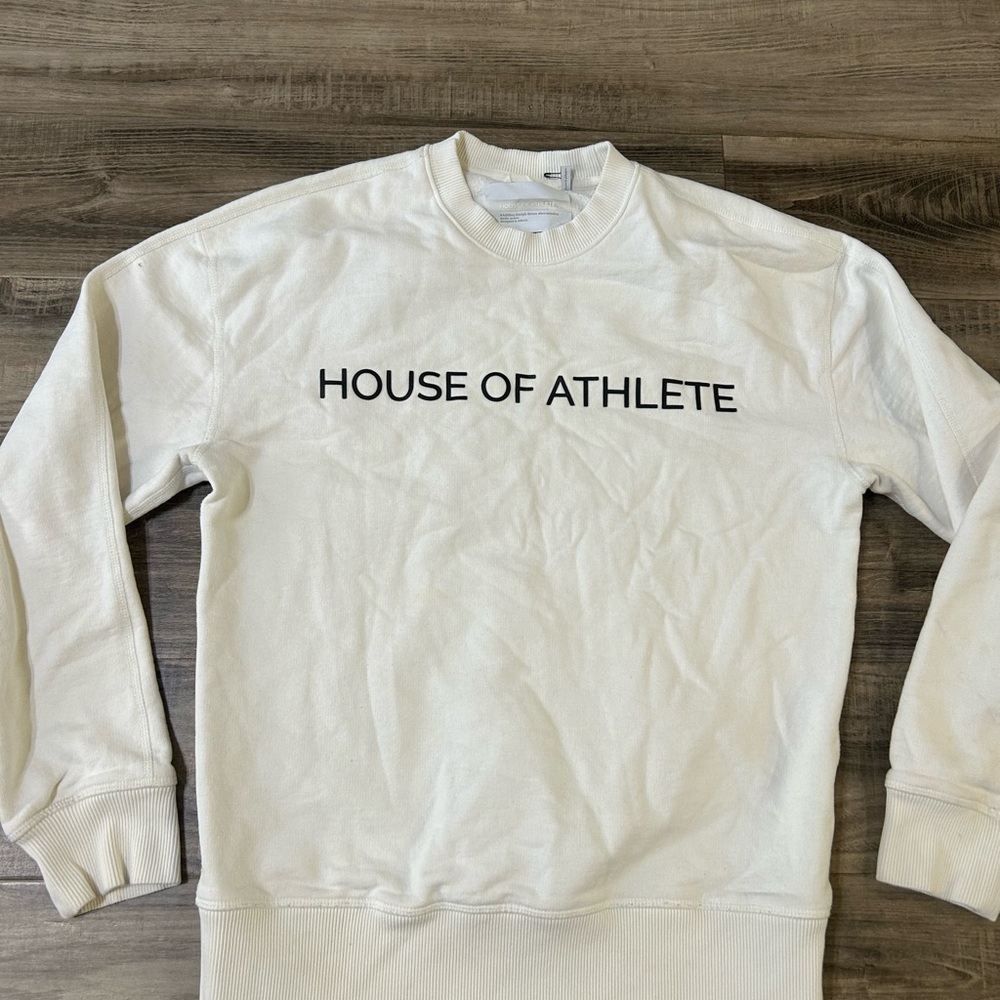 House Of Athlete  Cream Crewneck Sweatshirt